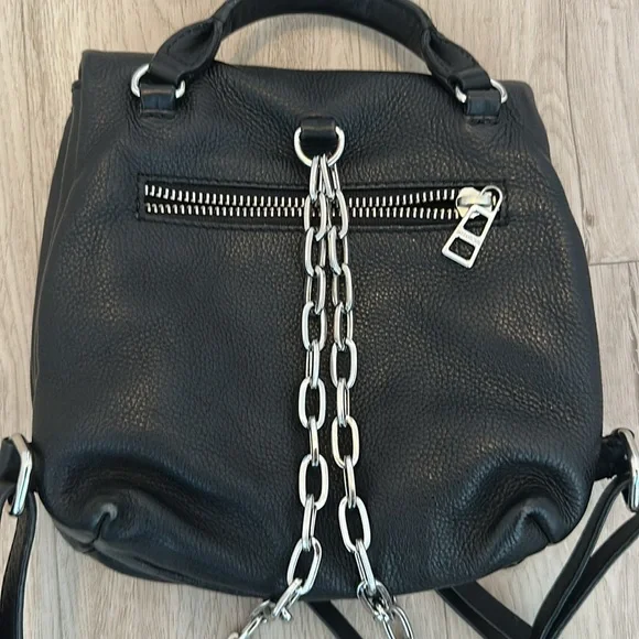 Zadig and Voltaire Black Leather Mini Backpack - Picture 3 of 5